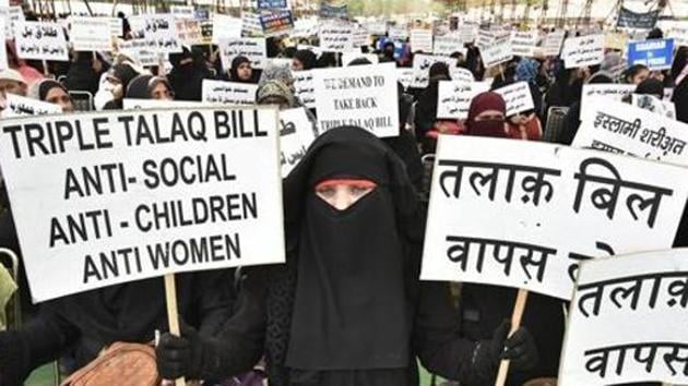 A man has been booked for allegedly harassing and pronouncing triple talaq on his wife.(Raj K Raj/HT Photo) A man has been booked for allegedly harassing and pronouncing triple talaq on his wife.(Raj K Raj/HT Photo)