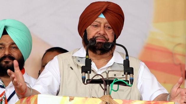 Punjab chief minister Captain Amarinder Singh .(Hindustan Times Photo)