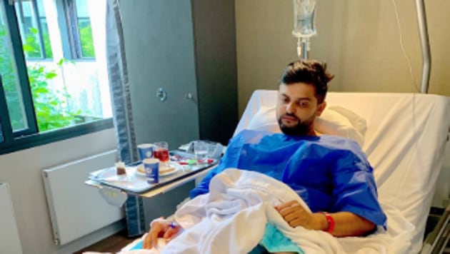 Suresh Raina having knee surgery in Amsterdam.(BCCI)