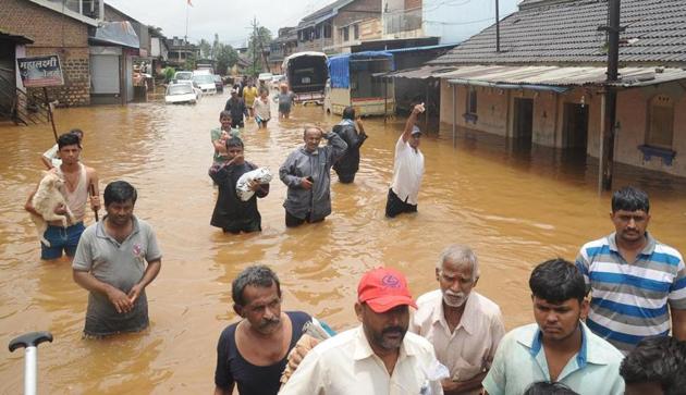 Considering the current situation, it might take another two to three days for the water to recede from Kolhapur district completely.(Anil Velhal/HT Photo)