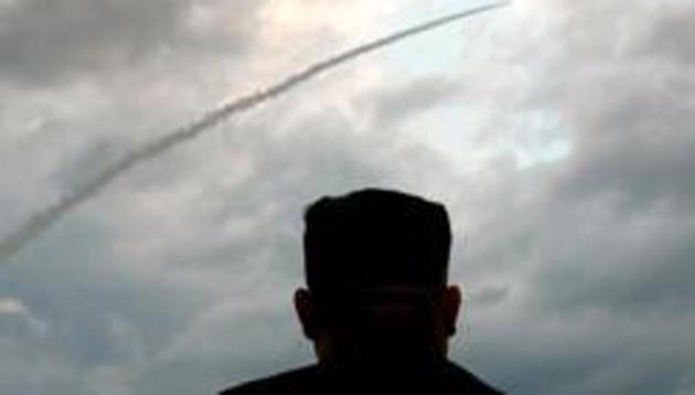 North Korea fired two “unidentified projectiles” Saturday into the sea. (Representative Image)(AFP) North Korea fired two “unidentified projectiles” Saturday into the sea. (Representative Image)(AFP)