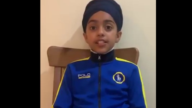 Munsimrat Kaur speaks of how the words obviously broke her heart, but she kept her head up and walked away. She returned to the same adventure play area the next day when she made a friend with a nine-year-old girl.(Twitter/ Screengrab from video posted by Munsimar Kaur’s father)