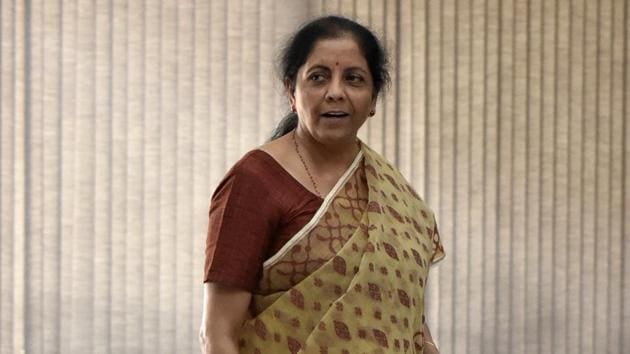 Finance minister Nirmala Sitharaman(Sonu Mehta/HT PHOTO)