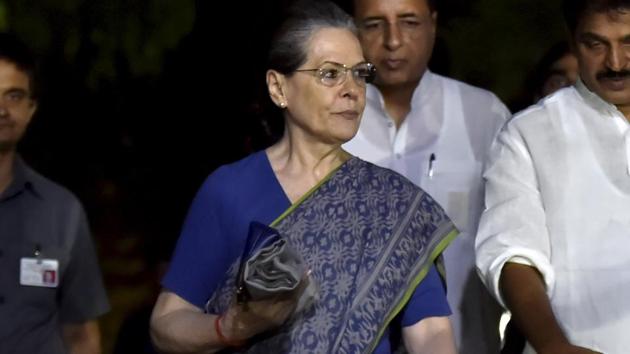 Congress party president Sonia Gandhi(PTI file photo)