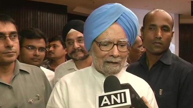 Former prime minister Manmohan Singh.(ANI PHOTO.)