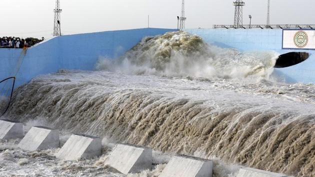 Telangana CM K. Chandrashekar Rao is expected to inaugurate the pumping station on August 14.(Digpu) Telangana CM K. Chandrashekar Rao is expected to inaugurate the pumping station on August 14.(Digpu)