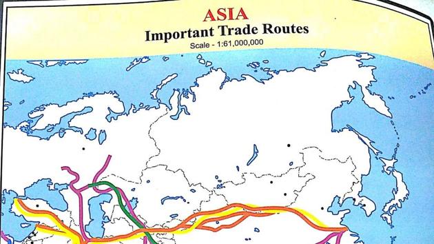 There are error ridden maps and graphs in revised Class 11 textbooks for history and geography.(HT photo) There are error ridden maps and graphs in revised Class 11 textbooks for history and geography.(HT photo)