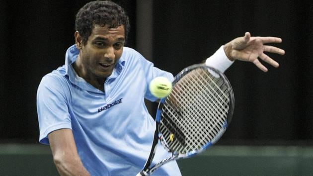 A file photo of Indian tennis player Ramkumar Ramanathan.(AP)