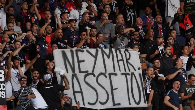 Paris Saint-Germain's supporters hold a banner reading "Neymar, buzz off!". (AFP) Paris Saint-Germain's supporters hold a banner reading "Neymar, buzz off!". (AFP)