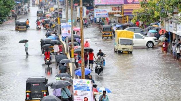 In a letter to chief minister Devendra Fadnavis, Congress has demanded the floods in Kolhapur and Sangli be declared as level-three (L-3) disaster – the most severe disaster which needs to be tackled by the Centre. (ANI Photo) In a letter to chief minister Devendra Fadnavis, Congress has demanded the floods in Kolhapur and Sangli be declared as level-three (L-3) disaster – the most severe disaster which needs to be tackled by the Centre. (ANI Photo)