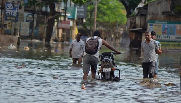 View after flood water recede in Sangli, India, on Monday, August 12, 2019. (Photo: Uday Deolekar/Hindustan Times) View after flood water recede in Sangli, India, on Monday, August 12, 2019. (Photo: Uday Deolekar/Hindustan Times)