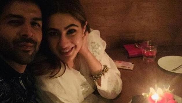 Sara Ali Khan and Kartik Aaryan enjoy dinner in Bangkok on her birthday. (Instagram) Sara Ali Khan and Kartik Aaryan enjoy dinner in Bangkok on her birthday. (Instagram)