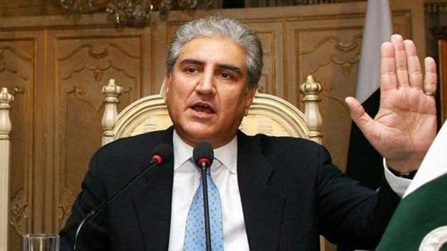 Pakistan Foreign Minister Shah Mehmood Qureshi.(HT image)