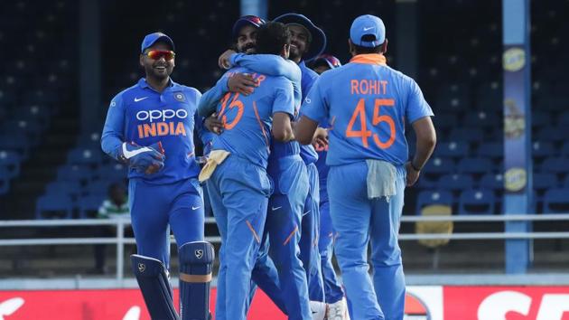 The Indian Cricket Team playing in West Indies.(AP)