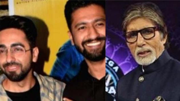 Amitabh Bachchan has floored Ayushmann Khurrana and Vicky Kaushal by sending flowers and congratulatory note to both the young actors.