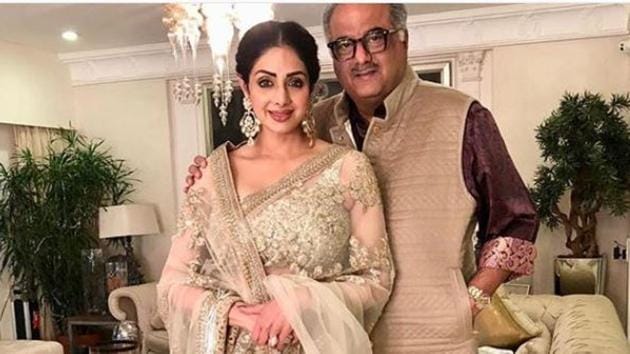 Boney Kapoor feels Sridevi is still around, taking care of them.