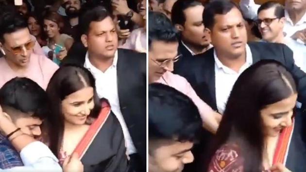 Akshay Kumar and Vidya Balan during Mission Mangal promotions. (Twitter) Akshay Kumar and Vidya Balan during Mission Mangal promotions. (Twitter)