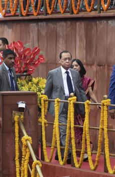 Chief Justice of India, Justice Ranjan Gogoi, arrives at the historic Red Fort on the occasion of 73rd Independence Day, in New Delhi, on Thursday, Aug 15, 2019. (PTI) Chief Justice of India, Justice Ranjan Gogoi, arrives at the historic Red Fort on the occasion of 73rd Independence Day, in New Delhi, on Thursday, Aug 15, 2019. (PTI)