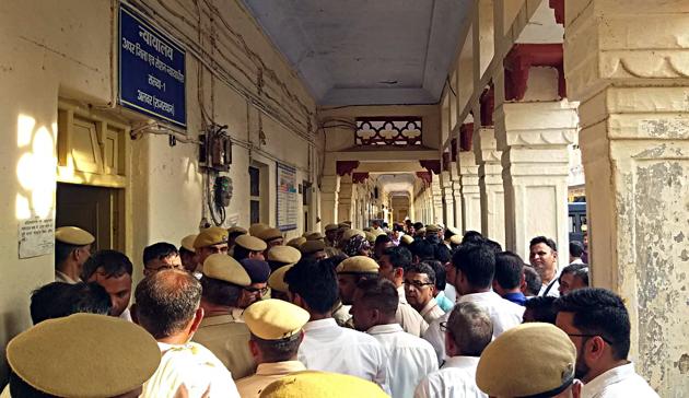 All accused of Pehlu Khan's lynching case released by Alwar District Court, on Wednesday. (ANI Photo)