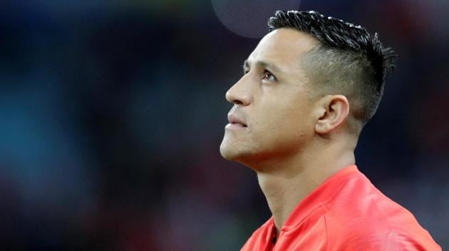 Chile's Alexis Sanchez before the match.(REUTERS)