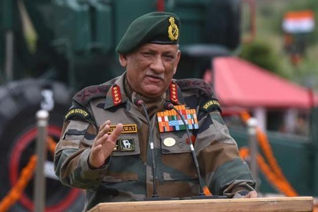 Chief of Army Staff General Bipin Rawat(Waseem Andrabi / HT photo)