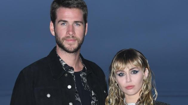 Miley Cyrus (R) and Australian actor Liam Hemsworth recently announced their split.(AFP)