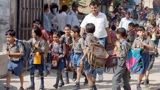 As per the Haryana School Education Rules, 2003, every recognised school in the state is required to submit details of minimum facilities being provided and the maximum fee charged being charged in Form VI. (Hindustan Times) As per the Haryana School Education Rules, 2003, every recognised school in the state is required to submit details of minimum facilities being provided and the maximum fee charged being charged in Form VI. (Hindustan Times)