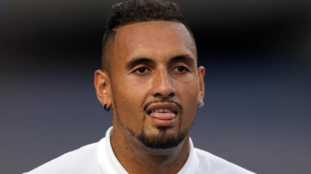 Nick Kyrgios (AUS) reacts against Lorenzo Sonego (ITA).(USA TODAY Sports) Nick Kyrgios (AUS) reacts against Lorenzo Sonego (ITA).(USA TODAY Sports)