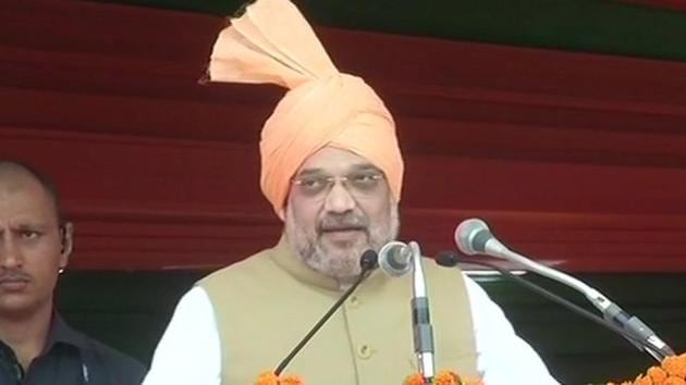 Union Home Minister Amit Shah asserted on Friday that the scrapping of the special status of Jammu and Kashmir is a “big milestone” for the unity and integrity of the country and will ensure development of the state.(ANI/Twitter)
