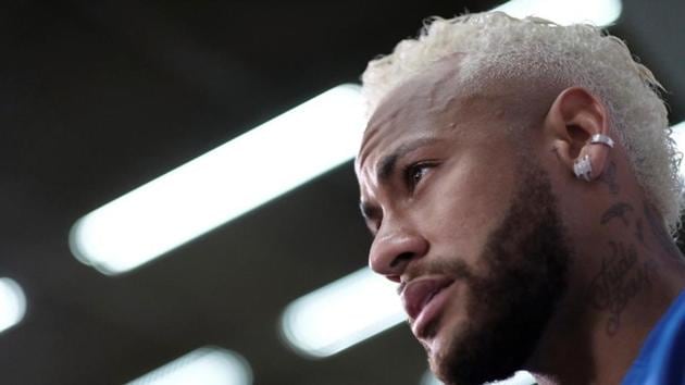 Brazilian soccer player Neymar speaks during an interview. (REUTERS) Brazilian soccer player Neymar speaks during an interview. (REUTERS)
