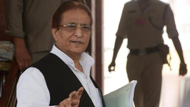 On July 29, Azam Khan was declared land mafia following a series of cases registered against him in connection with the grabbing of government and agricultural land owned by poor farmers.(HT Photo)