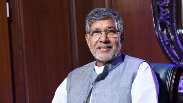 Noble laureate Kailash Satyarthi has called for a UN convention to address the issue of digital child sexual abuse and trafficking.(HT File Photo)