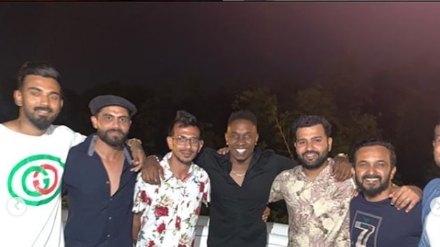 India and West Indies cricket stars attended the party.(Dwayne Bravo/Instagram)