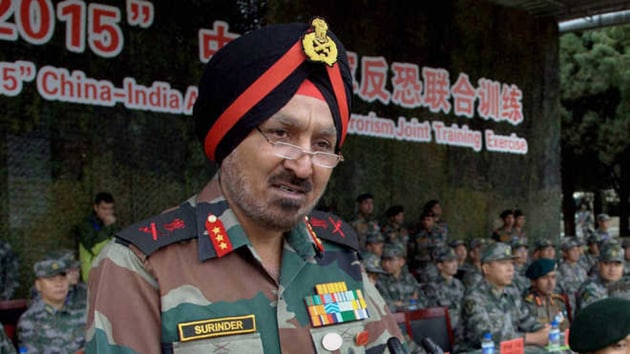 Lt Gen Surinder Singh (retd).(PTI image)