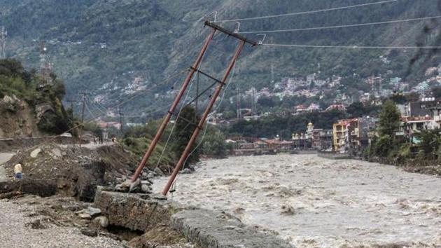 At least three people have been killed in the last 48 hours as heavy rains continue to wreak havoc across Himachal Pradesh. (PTI Photo) At least three people have been killed in the last 48 hours as heavy rains continue to wreak havoc across Himachal Pradesh. (PTI Photo)