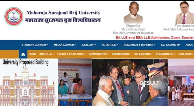MSBU UG Result: Maharaja Surajmal Brij University BA Results declared ...