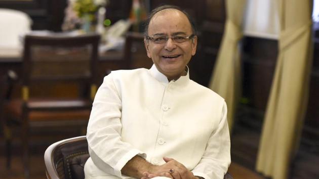 Finance Minister Arun Jaitley during a meeting at his office in 2016. Jaitley died at Delhi’s All India Institute of Medical Sciences in the afternoon today, after a prolonged illness. He was 66. A stalwart of the BJP, Jaitley was admitted to AIIMS on August 9, after he complained of uneasiness. When the BJP got the majority in this year’s Lok Sabha elections, Jaitley had opted out of the government citing poor health. (Sonu Mehta/ HT Archive)