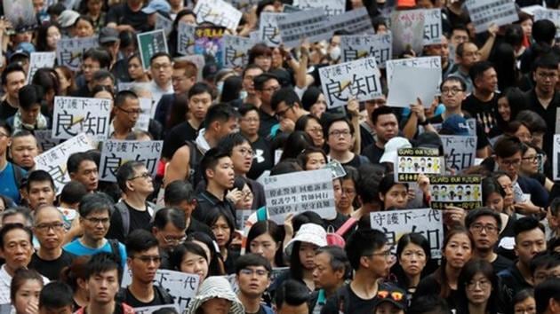 Mass pro-democracy demonstrations have become a regular weekend activity in Hong Kong.(Reuters photo)