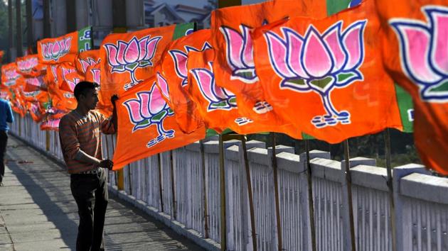 BJP formed a government in Haryana for the first time in 2014 by bagging 47 of the state’s 90 assembly seats. (Nitin Kanotra / Hindustan Times) BJP formed a government in Haryana for the first time in 2014 by bagging 47 of the state’s 90 assembly seats. (Nitin Kanotra / Hindustan Times)