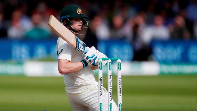 Australia's Steve Smith in action during the second Ashes 2019 Test.(Action Images via Reuters)