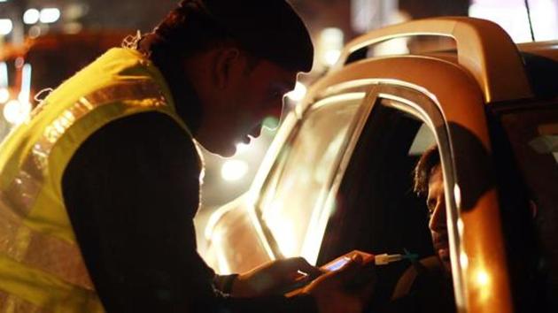 The Chandauli police have come up with an ingenious plan to tackle tipplers – especially those who make a nuisance of themselves in public. (Shivam Saxena/HT) The Chandauli police have come up with an ingenious plan to tackle tipplers – especially those who make a nuisance of themselves in public. (Shivam Saxena/HT)