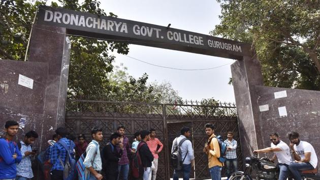 Directions given to all the government colleges in the state to put in place sports infrastructure and other sports facilities. (Sanjeev Verma/HT PHOTO) Directions given to all the government colleges in the state to put in place sports infrastructure and other sports facilities. (Sanjeev Verma/HT PHOTO)