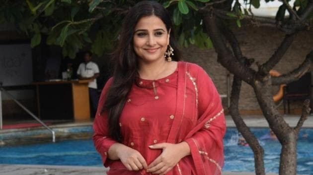 Vidya Balan during media interactions for her film Mission Mangal in Mumbai.(IANS)