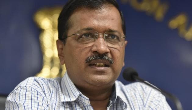 Delhi Chief Minister Arvind Kejriwal addresses a media briefing on the issue of the Yamuna river’s rising water levels at the Delhi Secretariat Media Center in New Delhi on Monday, August 19, 2019. (Sonu Mehta/HT PHOTO) Delhi Chief Minister Arvind Kejriwal addresses a media briefing on the issue of the Yamuna river’s rising water levels at the Delhi Secretariat Media Center in New Delhi on Monday, August 19, 2019. (Sonu Mehta/HT PHOTO)