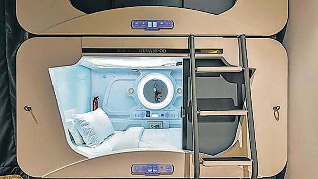 Pod hotels consist of tiny capsule-like rooms.(HT image) Pod hotels consist of tiny capsule-like rooms.(HT image)