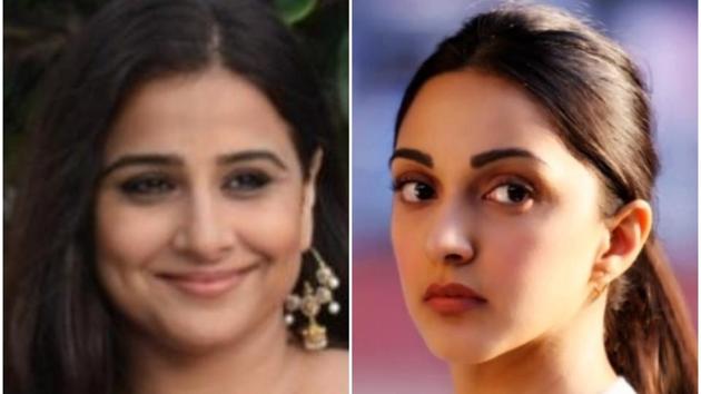 Vidya Balan most recently appeared in Mission Mangal; Kiara Advani in a still from Kabir Singh.