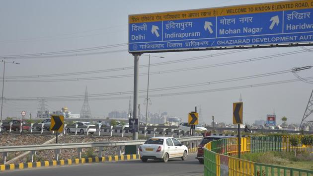 A view of the Hindon elevated road, in Ghaziabad. (Sakib Ali / HT Photo) A view of the Hindon elevated road, in Ghaziabad. (Sakib Ali / HT Photo)