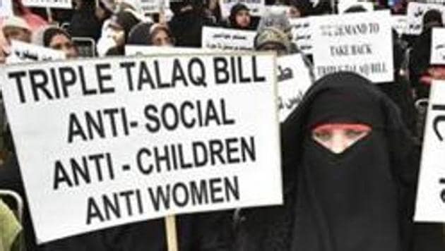 The practice of triple talaq has been criminalised by a law passed by Parliament in July, 2019.(Raj K Raj/HT File) The practice of triple talaq has been criminalised by a law passed by Parliament in July, 2019.(Raj K Raj/HT File)