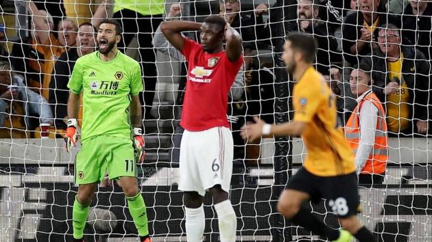 Paul Pogba reacts after his penalty is saved by Wolverhampton Wanderers' Rui Patricio (Action Images via Reuters) Paul Pogba reacts after his penalty is saved by Wolverhampton Wanderers' Rui Patricio (Action Images via Reuters)