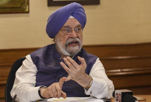 Union minister Hardeep Singh Puri gave out details of number of passengers on domestic flights on July 4 to state that things were looking up. (PTI Photo) Union minister Hardeep Singh Puri gave out details of number of passengers on domestic flights on July 4 to state that things were looking up. (PTI Photo)